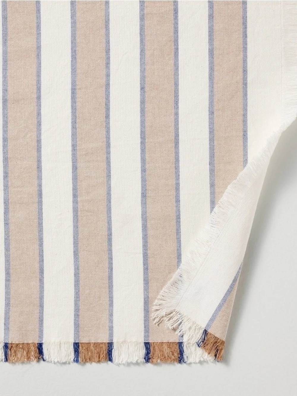 New Striped OBLONG Tablecloth, Hearth & Hand 100% Cotton ,OEKO TEX.